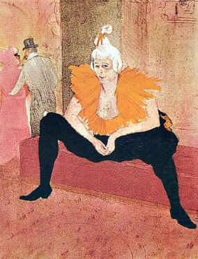 Henri  Toulouse-Lautrec Seated Clown oil painting picture